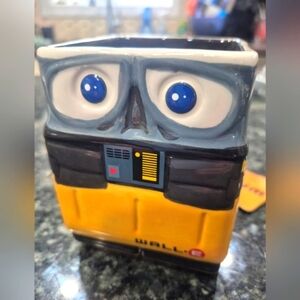 Vintage Disney Pixar Wall E Ceramic Coffee Mug New with Tag Vandor Promo Item